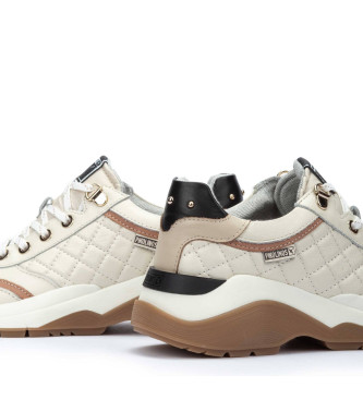 Pikolinos Leder-Sneakers Nerja off-white