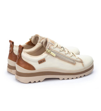 Pikolinos Leather Sneakers Vigo white cream