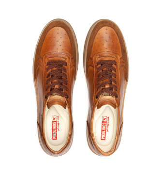 Pikolinos Brown Xativa Leather Sneakers