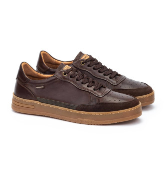 Pikolinos Dark brown Xativa Leather Sneakers