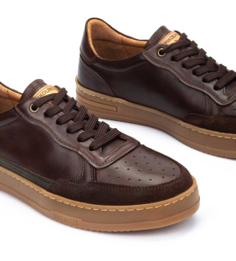Pikolinos Dark brown Xativa Leather Sneakers