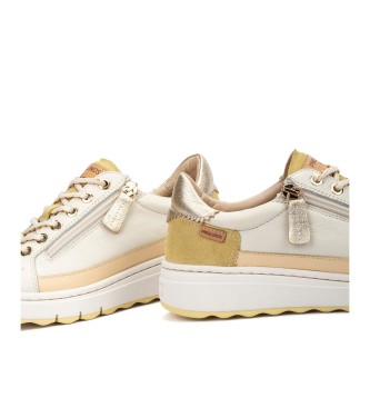 Pikolinos Sapatilhas Arenas em pele bege
