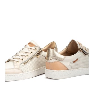 Pikolinos T�nis de couro Lanzarote em branco