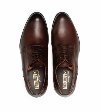 Pikolinos Bristol brown leather loafers