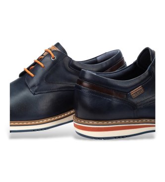 Pikolinos Usnjeni čevlji Avila mornarsko modri