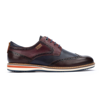 Pikolinos Avila leather shoes navy, brown