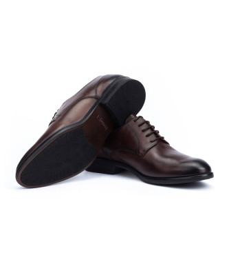 Pikolinos Dark Brown Bristol Leather Shoes