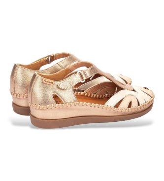 Pikolinos Lederschuhe Cadaques gold
