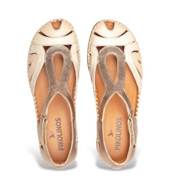 Pikolinos Lederschuhe Cadaques gold