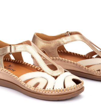 Pikolinos Lederschuhe Cadaques gold