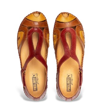 Pikolinos Sapatos de couro Cadaques vermelho