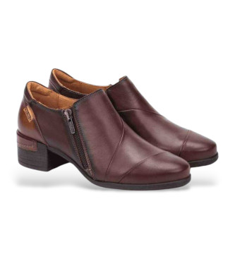 Pikolinos Leather Shoes Malaga burgundy