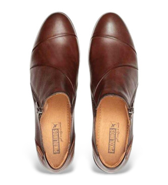 Pikolinos Leather Shoes Malaga burgundy