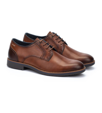 Pikolinos Brown Leon Leather Shoes