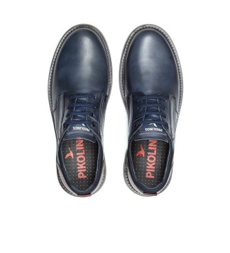 Pikolinos Skórzane buty Bilbao M8D navy