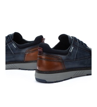 Pikolinos Skórzane buty Bilbao M8D navy