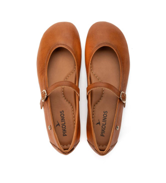 Pikolinos Carmona Ballerinas aus braunem Leder