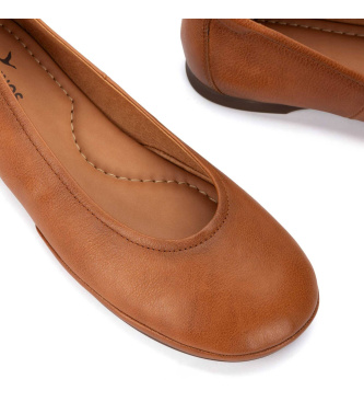 Pikolinos Carmona Ballerinas aus braunem Leder