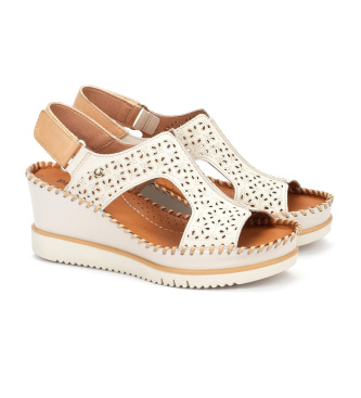 Pikolinos Wei�e Ledersandalen von Aguadulce