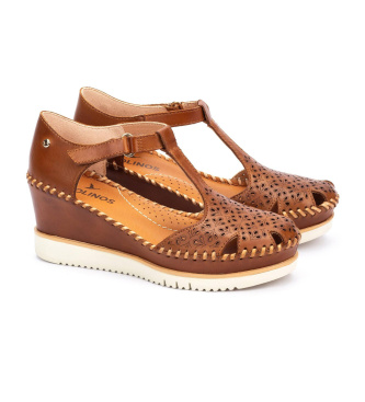 Pikolinos Braune Aguadulce Ledersandalen