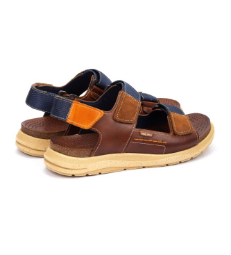Pikolinos Brown leather sandals Nijar