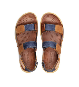 Pikolinos Brown leather sandals Nijar