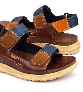 Pikolinos Brown leather sandals Nijar