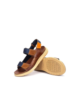 Pikolinos Brown leather sandals Nijar