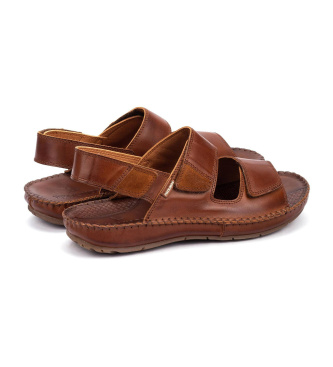Pikolinos Brown leather sandals Tarifa