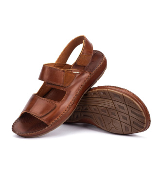 Pikolinos Brown leather sandals Tarifa
