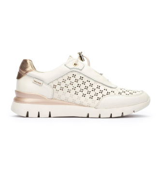 Pikolinos Cantabria off-white leather trainers