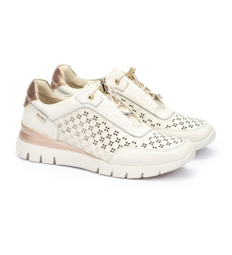 Pikolinos Cantabria off-white leather trainers