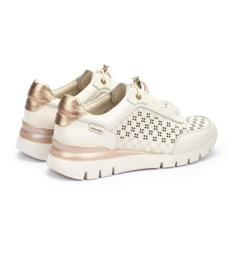 Pikolinos Cantabria off-white leather trainers