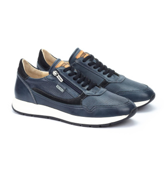 Pikolinos Zapatillas de piel Getafe azul