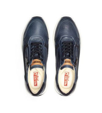 Pikolinos Zapatillas de piel Getafe azul