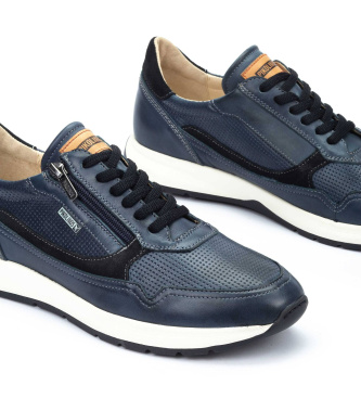 Pikolinos Zapatillas de piel Getafe azul