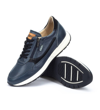 Pikolinos Zapatillas de piel Getafe azul