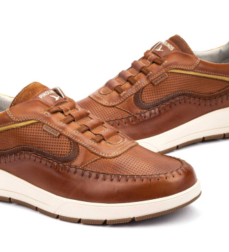 Pikolinos Zapatillas de piel Salamanca marr�n