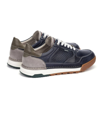 Pikolinos Zapatillas de piel Teide azul