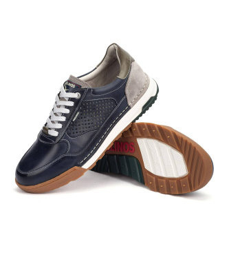 Pikolinos Zapatillas de piel Teide azul