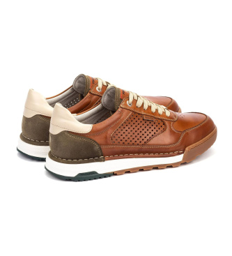 Pikolinos Zapatillas de piel Teide marr�n