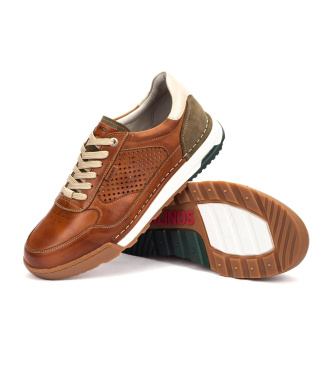 Pikolinos Zapatillas de piel Teide marr�n