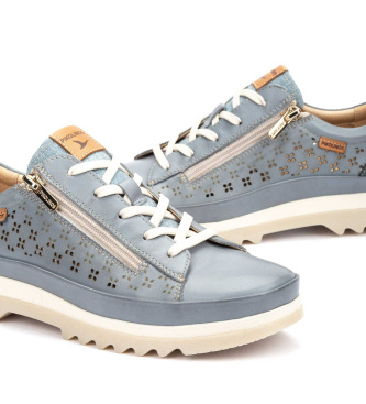 Pikolinos Vigo blue leather trainers