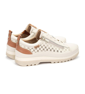 Pikolinos Off-white Vigo leather trainers