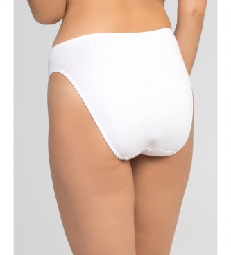 Playtex Confezione da 2 mutandine bikini Princess Liberty in cotone bianco