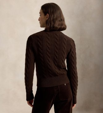 Polo Ralph Lauren Cardigan i uld og cashmere, brun