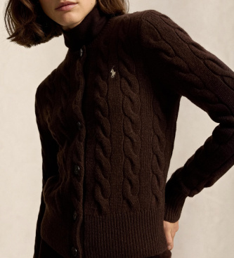 Polo Ralph Lauren Cardigan i uld og cashmere, brun