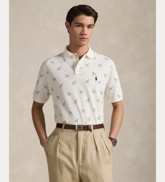 Polo Ralph Lauren Custom Slim Polohemd wei