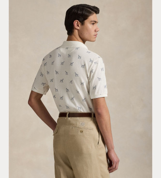 Polo Ralph Lauren Custom Slim Polohemd wei
