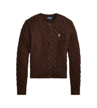 Polo Ralph Lauren Cardigan i uld og cashmere, brun